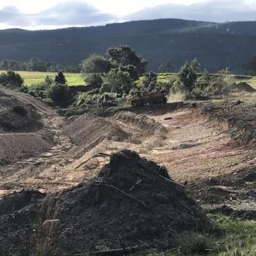 Construction of an Unlawful dam and removal of Indigenous Vegetation.