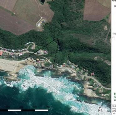 Locality map of Erf 8 Konkiebaai.