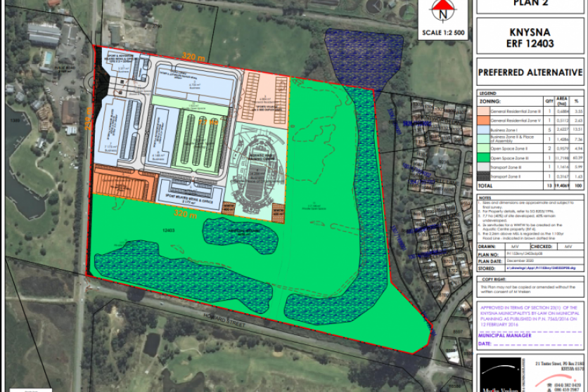 Preferred Alternative for proposed development Erf 12403