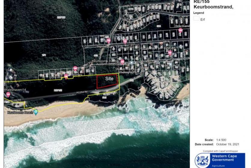 Locality Map of RE/155 Keurbooms, Plettenberg Bay